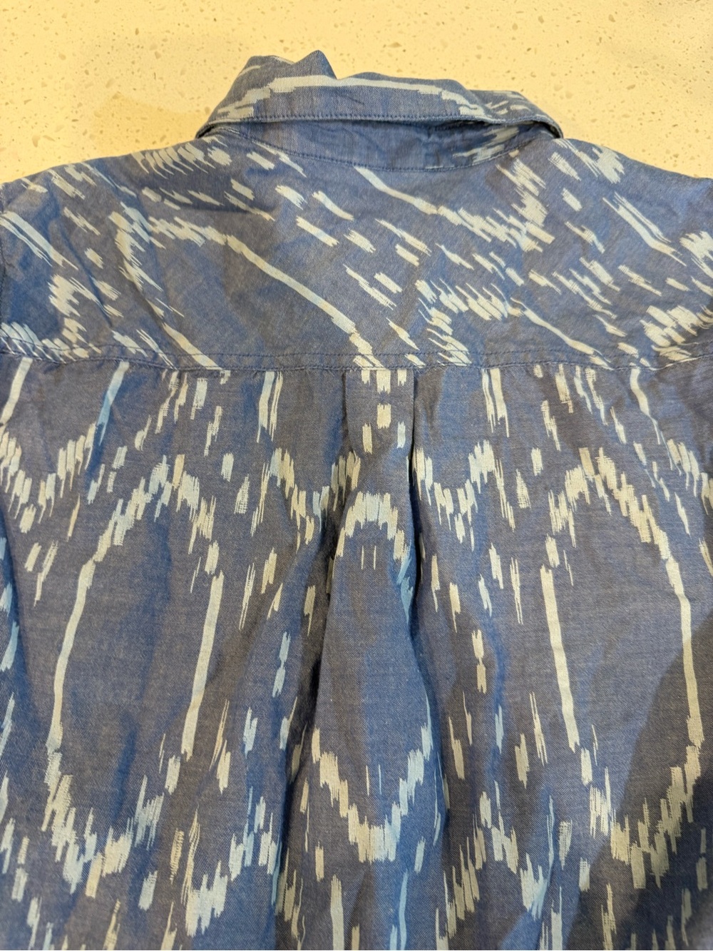 Ariat Large Woman Blue Billie Jean Blackhawk Ikat Shirt Long Sleeve Relaxed Fit - Picture 6 of 14
